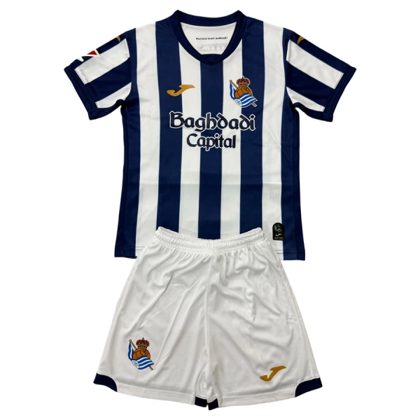 Dječji Real Sociedad Domaći Dres i šorc 2026/27 Dječji Real Sociedad Domaći Dres i šorc 2026/27