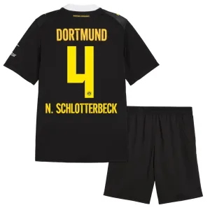 Dječji Borussia Dortmund Nico Schlotterbeck 4 Gostujući Dres i šorc 2026/27 Dječji Borussia Dortmund Nico Schlotterbeck 4 Gostujući Dres i šorc 2026/27