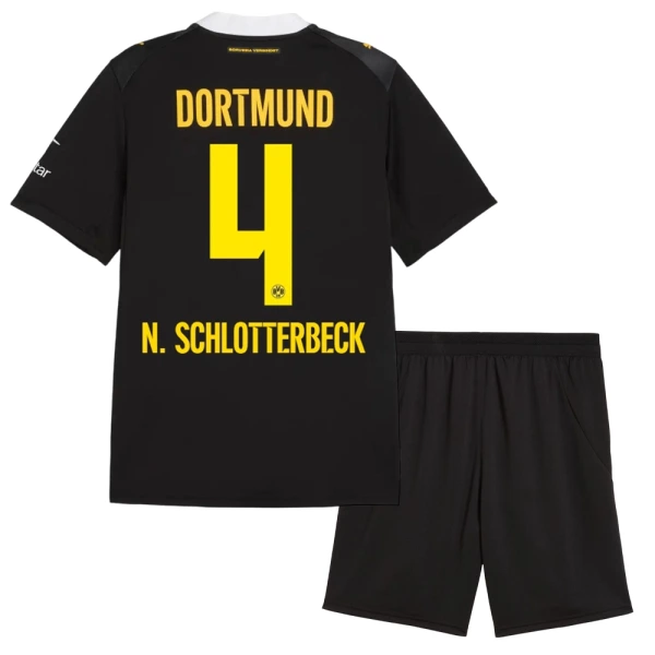 Dječji Borussia Dortmund Nico Schlotterbeck 4 Gostujući Dres i šorc 2026/27 Dječji Borussia Dortmund Nico Schlotterbeck 4 Gostujući Dres i šorc 2026/27