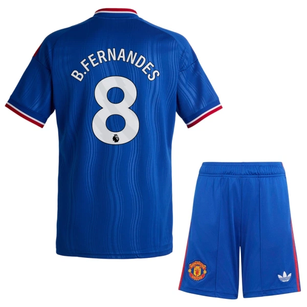 Dječji Manchester United Bruno Fernandes 8 Gostujući Dres i šorc 2026/27 Dječji Manchester United Bruno Fernandes 8 Gostujući Dres i šorc 2026/27