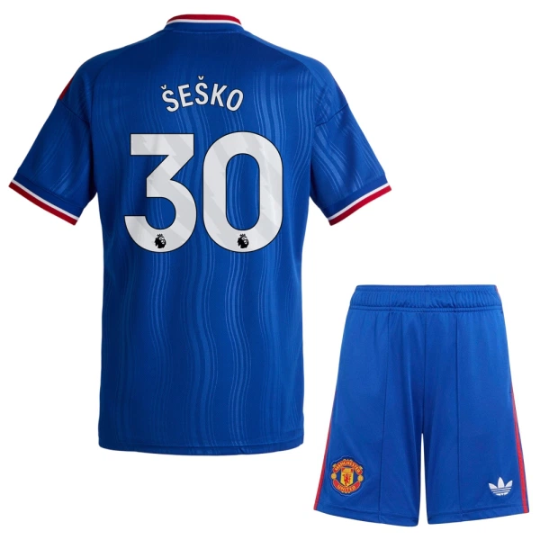 Dječji Manchester United Sesko 30 Gostujući Dres i šorc 2026/27 Dječji Manchester United Sesko 30 Gostujući Dres i šorc 2026/27