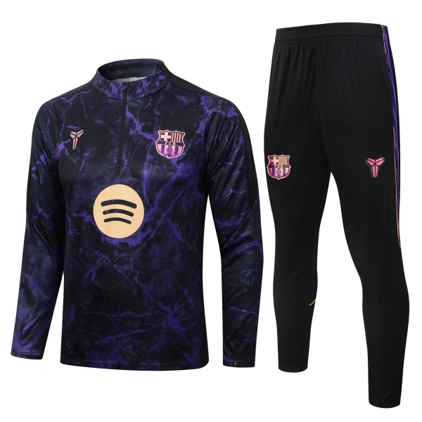 Barcelona Trening sweatshirt i hlače komplet Četvrtina Zip 2026/27 Crna Barcelona Trening sweatshirt i hlače komplet Četvrtina Zip 2026/27 Crna