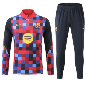 Barcelona Trening sweatshirt i hlače komplet Četvrtina Zip 2026/27 Crvena
