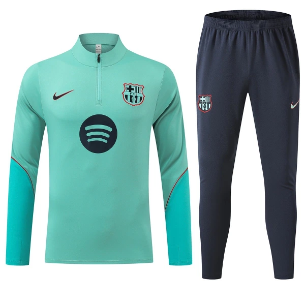 Barcelona Trening sweatshirt i hlače komplet Četvrtina Zip 2026/27 Zelena Barcelona Trening sweatshirt i hlače komplet Četvrtina Zip 2026/27 Zelena