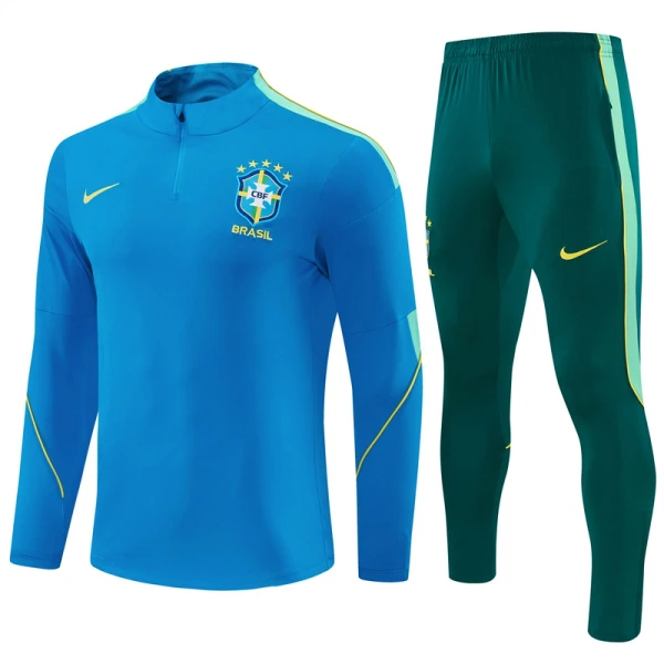Brazil Trening sweatshirt i hlače komplet Četvrtina Zip 2026/27 Plava Brazil Trening sweatshirt i hlače komplet Četvrtina Zip 2026/27 Plava