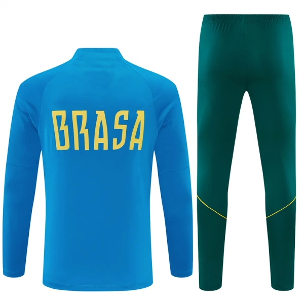 Brazil Trening sweatshirt i hlače komplet Četvrtina Zip 2026/27 Plava