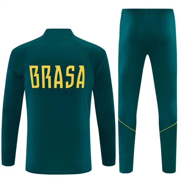 Brazil Trening sweatshirt i hlače komplet Četvrtina Zip 2026/27 Zelena