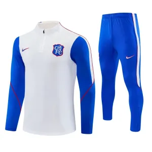 Chelsea Trening sweatshirt i hlače komplet Četvrtina Zip 2026/27 Bijela