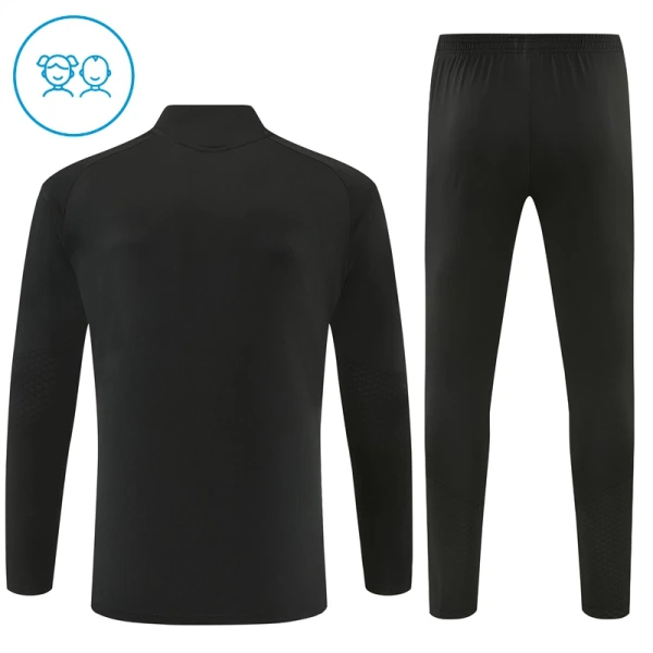 Dječji Arsenal Trening sweatshirt i hlače komplet Četvrtina Zip 2026/27 Crna