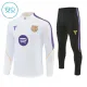 Dječji Barcelona Trening sweatshirt i hlače komplet Četvrtina Zip 2026/27 Bijela Dječji Barcelona Trening sweatshirt i hlače komplet Četvrtina Zip 2026/27 Bijela