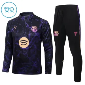 Dječji Barcelona Trening sweatshirt i hlače komplet Četvrtina Zip 2026/27 Crna