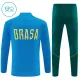Dječji Brazil Trening sweatshirt i hlače komplet Četvrtina Zip 2026/27 Plava