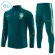 Dječji Brazil Trening sweatshirt i hlače komplet Četvrtina Zip 2026/27 Zelena Dječji Brazil Trening sweatshirt i hlače komplet Četvrtina Zip 2026/27 Zelena
