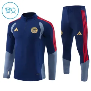Dječji FC Bayern München Trening sweatshirt i hlače komplet Četvrtina Zip 2026/27 Plava