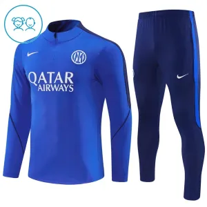 Dječji Inter Milan Trening sweatshirt i hlače komplet Četvrtina Zip 2026/27 Plava