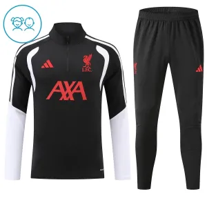 Dječji Liverpool Trening sweatshirt i hlače komplet Četvrtina Zip 2026/27 Crna