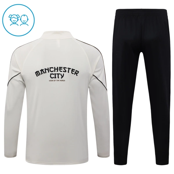 Dječji Manchester City Trening sweatshirt i hlače komplet Četvrtina Zip 2026/27 Siva
