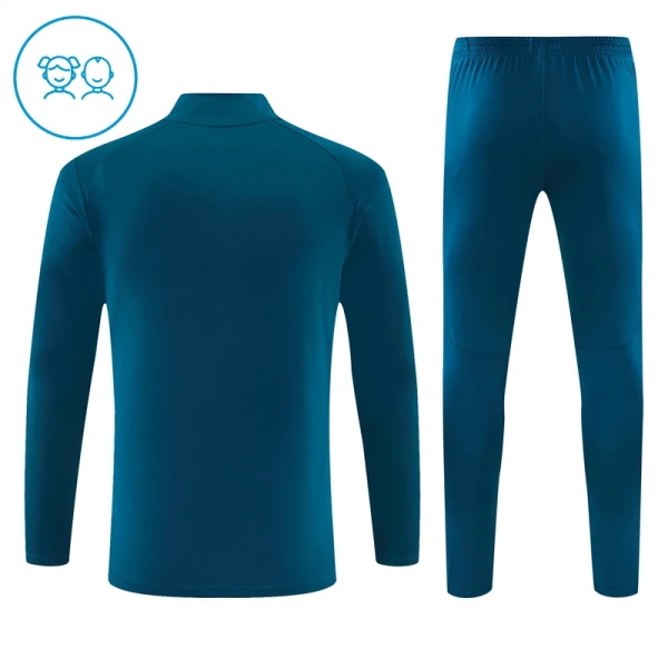 Dječji Portugal Trening sweatshirt i hlače komplet Četvrtina Zip 2026/27 Plava