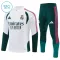 Dječji Real Madrid Trening sweatshirt i hlače komplet Četvrtina Zip 2026/27 Bijela