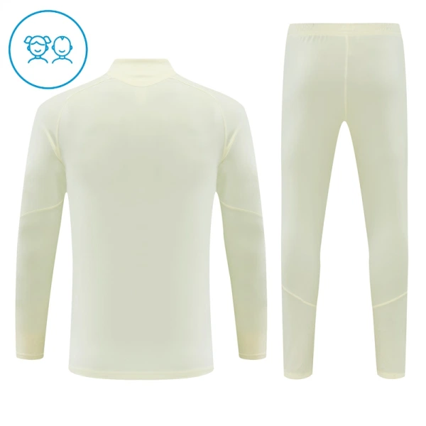 Dječji Real Madrid Trening sweatshirt i hlače komplet Četvrtina Zip 2026/27 Bijela