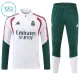 Dječji Real Madrid Trening sweatshirt i hlače komplet Četvrtina Zip 2026/27 Bijela