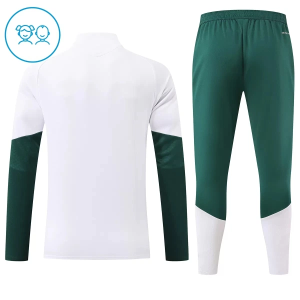 Dječji Real Madrid Trening sweatshirt i hlače komplet Četvrtina Zip 2026/27 Bijela