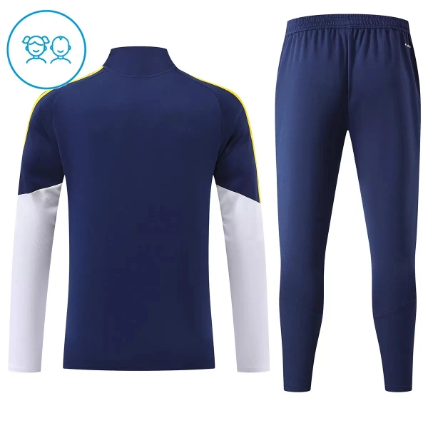 Dječji Real Madrid Trening sweatshirt i hlače komplet Četvrtina Zip 2026/27 Plava