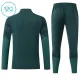 Dječji Real Madrid Trening sweatshirt i hlače komplet Četvrtina Zip 2026/27 Zelena