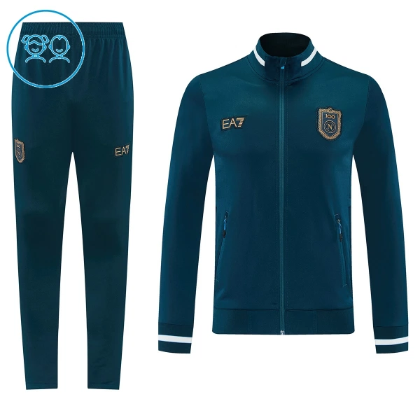 Dječji SSC Napoli Trenirka jakna odijelo 2026/27 Navy Dječji SSC Napoli Trenirka jakna odijelo 2026/27 Navy