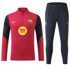 FC Barcelona Trening sweatshirt i hlače komplet Četvrtina Zip 2026/27 Crvena