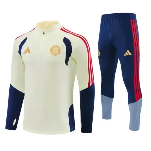 FC Bayern München Trening sweatshirt i hlače komplet Četvrtina Zip 2026/27 Bijela
