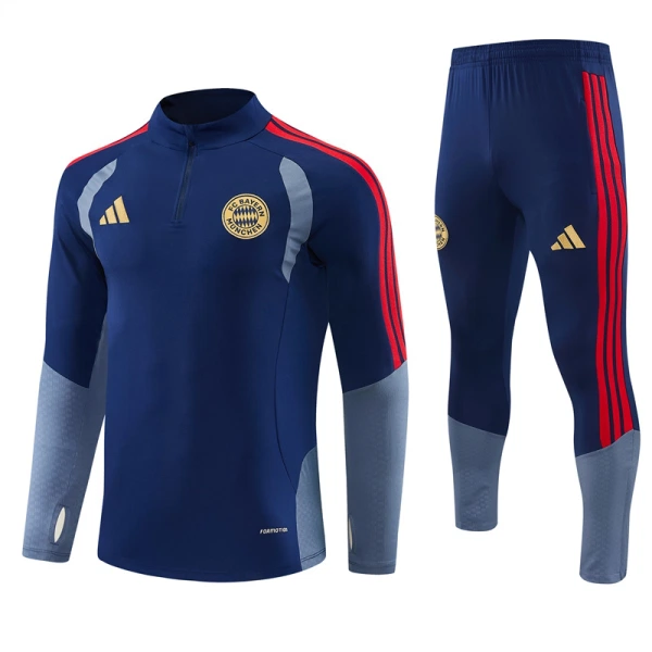 FC Bayern München Trening sweatshirt i hlače komplet Četvrtina Zip 2026/27 Plava FC Bayern München Trening sweatshirt i hlače komplet Četvrtina Zip 2026/27 Plava