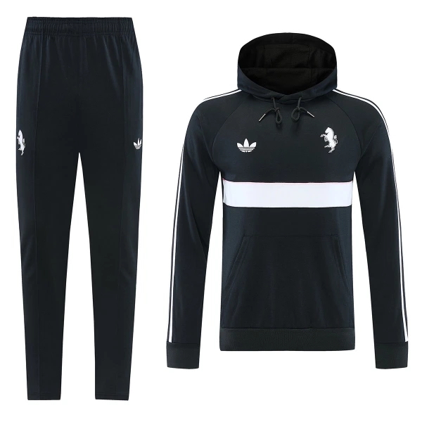 Juventus Komplet trenirke s kapuljačom 2026/27 Crna Juventus Komplet trenirke s kapuljačom 2026/27 Crna