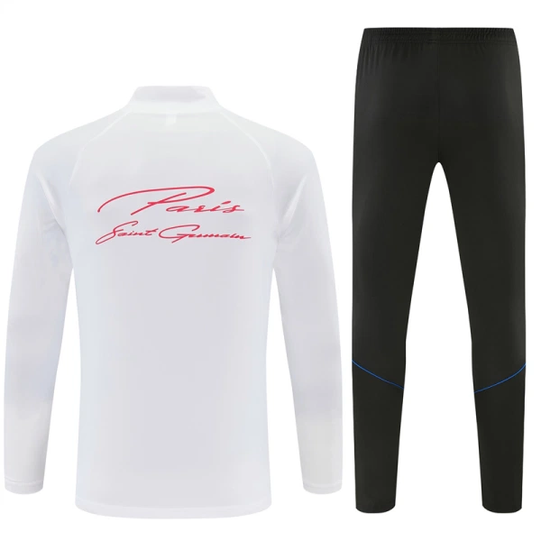 Paris Saint-Germain Trening sweatshirt i hlače komplet Četvrtina Zip 2026/27 Bijela