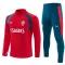 Portugal Trening sweatshirt i hlače komplet Četvrtina Zip 2026/27 Crvena