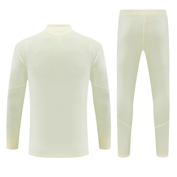Real Madrid Trening sweatshirt i hlače komplet Četvrtina Zip 2026/27 Bijela
