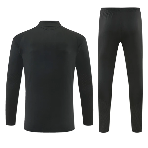 Real Madrid Trening sweatshirt i hlače komplet Četvrtina Zip 2026/27 Crna