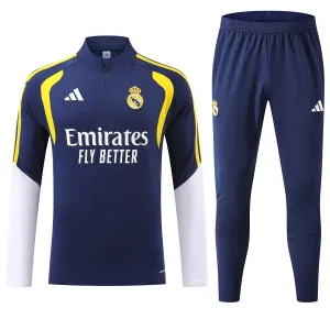 Real Madrid Trening sweatshirt i hlače komplet Četvrtina Zip 2026/27 Plava