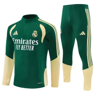 Real Madrid Trening sweatshirt i hlače komplet Četvrtina Zip 2026/27 Zelena