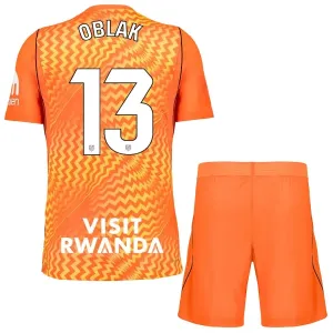 Dječji Atlético Madrid Jan Oblak 13 Golman Dres i šorc 2026/27 Narančasta