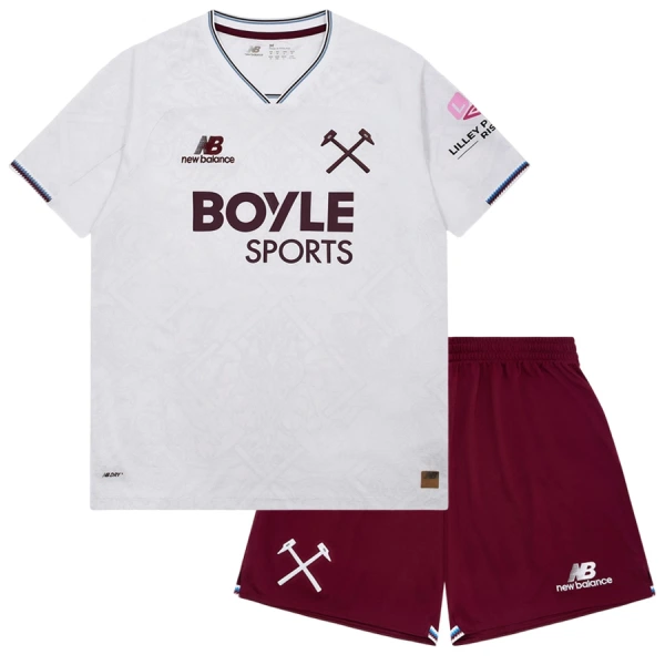 Dječji West Ham United Gostujući Dres i šorc 2026/27 Dječji West Ham United Gostujući Dres i šorc 2026/27