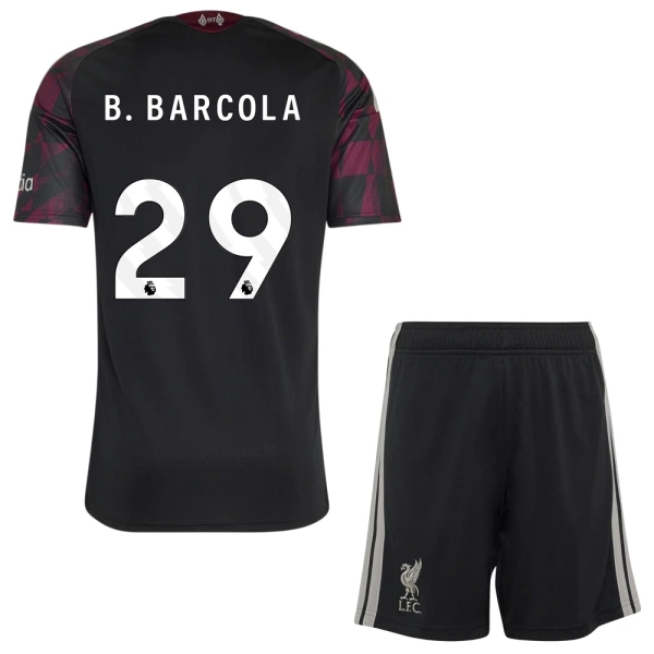 Dječji Liverpool B. Barcola 29 Treći Dres i šorc 2026/27 Dječji Liverpool B. Barcola 29 Treći Dres i šorc 2026/27