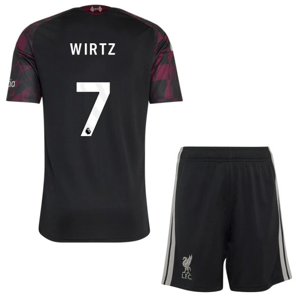 Dječji Liverpool Florian Wirtz 7 Treći Dres i šorc 2026/27 Dječji Liverpool Florian Wirtz 7 Treći Dres i šorc 2026/27