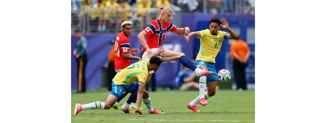 Brazilski izbornik Carlo Ancelotti podcijenio je Erling Haalandove sposobnosti driblinga